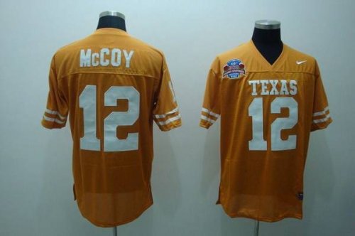 Jerseys Factory Cheap Longhorns #12 Colt McCoy Orange Embroidere