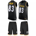 Jerseys Factory Cheap Nike Steelers #83 Heath Miller Black Team