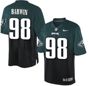 Jerseys Factory Cheap Nike Eagles #98 Connor Barwin Midnight Gre