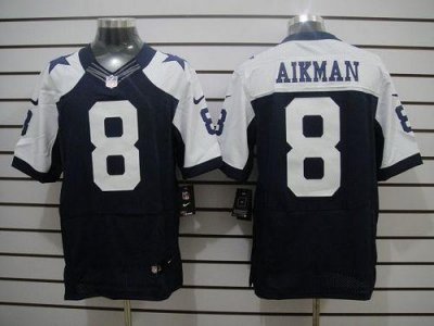 Jerseys Factory Cheap Nike Cowboys #8 Troy Aikman Navy Blue Than