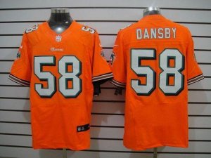 Jerseys Factory Cheap Nike Dolphins #58 Karlos Dansby Orange Alt