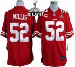 Jerseys Factory Cheap Nike 49ers #52 Patrick Willis Red Team Col