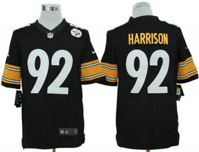 Jerseys Factory Cheap Nike Steelers #92 James Harrison Black Tea
