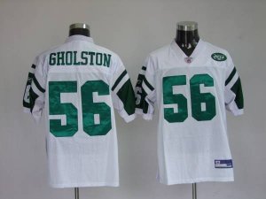 Jerseys Factory Cheap Jets #56 Vernon Gholston Stitched White NF