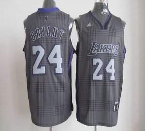 Jerseys Factory Cheap Lakers #24 Kobe Bryant Black Rhythm Fashio