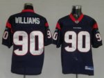 Jerseys Factory Cheap Texans Mario Williams #90 Blue Stitched NF