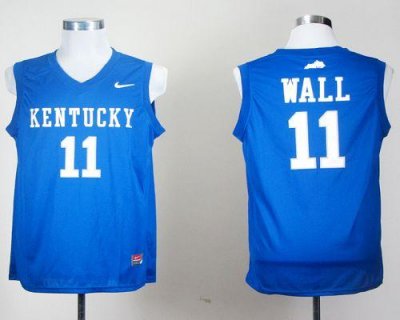 Jerseys Factory Cheap Wildcats #11 John Wall Royal Blue Embroide