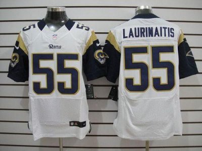 Jerseys Factory Cheap Nike Rams #55 James Laurinaitis White Men'