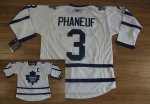 Jerseys Factory Cheap Maple Leafs #3 Dion Phaneuf Embroidered Wh