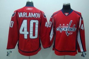 Jerseys Factory Cheap Capitals #40 Semyon Varlamov Embroidered R