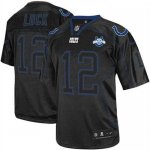 Jerseys Factory Cheap Nike Colts #12 Andrew Luck Lights Out Blac