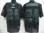 Jerseys Factory Cheap Eagles #24 Nnamdi Asomugha Lights Out Blac