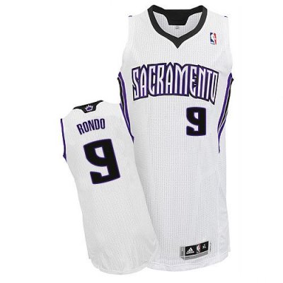 Jerseys Factory Cheap Kings #9 Rajon Rondo White Stitched NBA Je