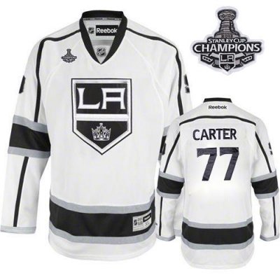 Jerseys Factory Cheap Kings #77 Jeff Carter White Road 2012 Stan