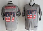 Jerseys Factory Cheap Nike Patriots #87 Rob Gronkowski Grey Men'