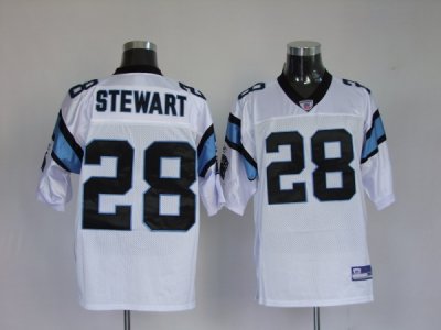 Jerseys Factory Cheap Panthers #28 Jonathan Stewart White Stitch