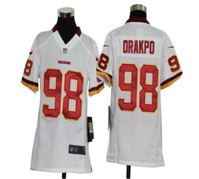 Jerseys Factory Cheap Nike Redskins #98 Brian Orakpo White Youth