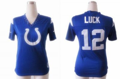 Jerseys Factory Cheap Nike Colts #12 Andrew Luck Royal Blue Team