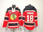 Jerseys Factory Cheap Blackhawks #18 Denis Savard Red Sawyer Hoo