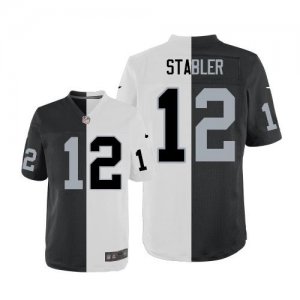 Jerseys Factory Cheap Nike Raiders #12 Kenny Stabler White/Black