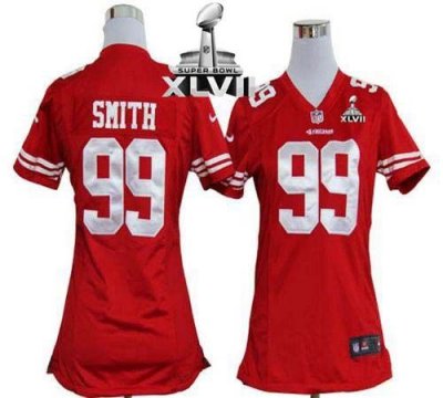 Jerseys Factory Cheap Nike 49ers #99 Aldon Smith Red Team Color