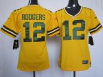 Jerseys Factory Cheap Nike Packers #12 Aaron Rodgers Yellow Alte