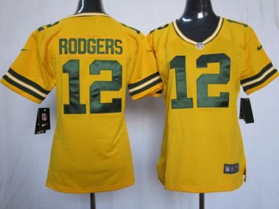 Jerseys Factory Cheap Nike Packers #12 Aaron Rodgers Yellow Alte