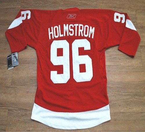 Jerseys Factory Cheap Red Wings 96 Tomas Holmstrom Embroidered R