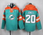 Jerseys Factory Cheap Nike Dolphins #20 Reshad Jones Aqua Green