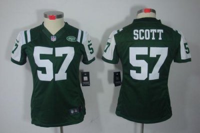 Jerseys Factory Cheap Nike Jets #57 Bart Scott Green Team Color
