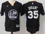 Jerseys Factory Cheap Warriors #35 Kevin Durant Black Slate Stit