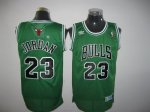 Jerseys Factory Cheap Bulls Throwback #23 Michael Jordan Green S
