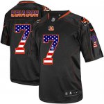 Jerseys Factory Cheap Nike Bengals #7 Boomer Esiason Black Men's