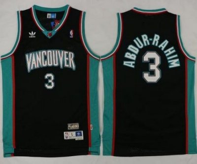 Jerseys Factory Cheap Grizzlies #3 Shareef Abdur-Rahim Black TTh
