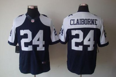 Jerseys Factory Cheap Nike Cowboys #24 Morris Claiborne Navy Blu