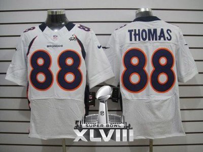 Jerseys Factory Cheap Nike Broncos #88 Demaryius Thomas White Su