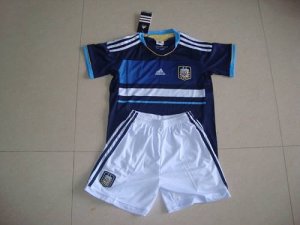 Jerseys Factory Cheap Argentina Blank 2011/2012 Blue Away Kid So