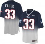 Jerseys Factory Cheap Nike Patriots #33 Kevin Faulk Navy Blue/Gr