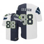 Jerseys Factory Cheap Nike Seahawks #88 Jimmy Graham White/Steel
