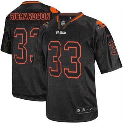 Jerseys Factory Cheap Nike Browns #33 Trent Richardson Lights Ou