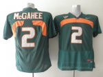 Jerseys Factory Cheap Hurricanes #2 Willis McGahee Green Embroid