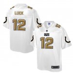 Jerseys Factory Cheap Nike Colts #12 Andrew Luck White Men's NFL