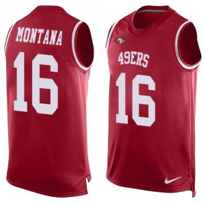 Jerseys Factory Cheap Nike 49ers #16 Joe Montana Red Team Color
