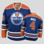 Jerseys Factory Cheap Oilers #4 Taylor Hall Embroidered Light Bl