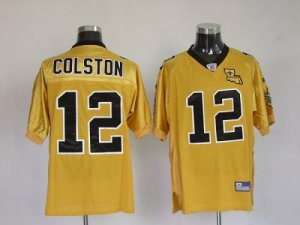Jerseys Factory Cheap Saints #12 Marques Colston Gold Stitched N