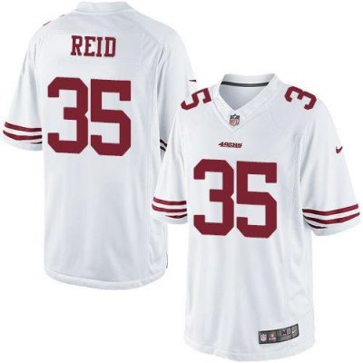 Jerseys Factory Cheap Nike 49ers #35 Eric Reid White Men's Embro