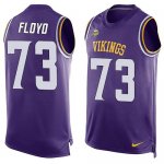 Jerseys Factory Cheap Nike Vikings #73 Sharrif Floyd Purple Team