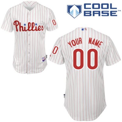 Jerseys Factory Cheap Phillies Personalized Authentic White Red