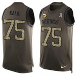 Jerseys Factory Cheap Nike Vikings #75 Matt Kalil Green Men's St