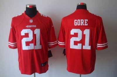 Jerseys Factory Cheap Nike 49ers #21 Frank Gore Red Team Color M